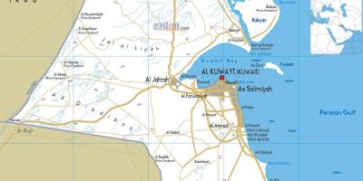 Кувейт эйрвэйз замын газрын зураг нь